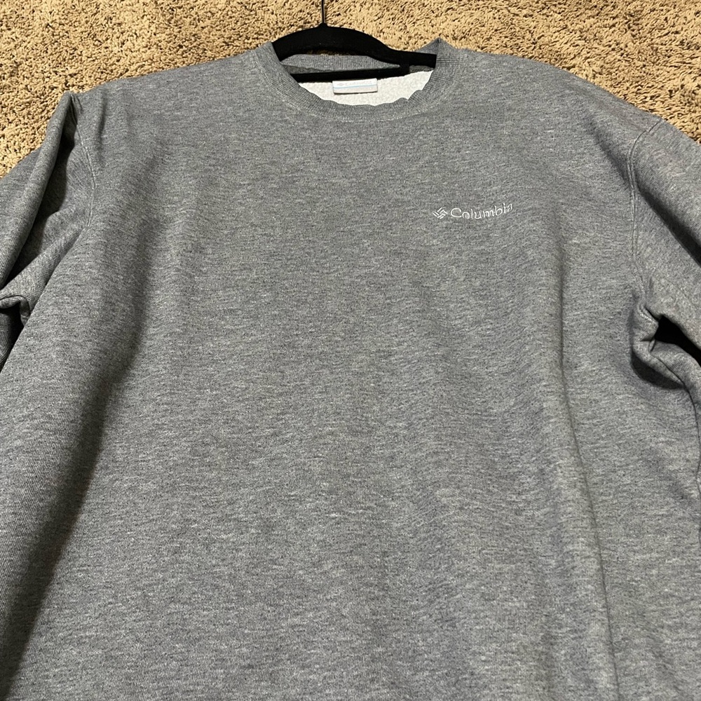 Columbia Heather Gray Fleece Pullover